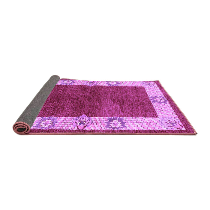 Sideview of Oriental Purple Industrial Rug, urb3161pur
