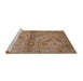 Sideview of Machine Washable Industrial Modern Light Brown Rug, wshurb3162