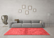 Industrial Red Washable Rugs