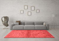 Machine Washable Oriental Red Industrial Rug, wshurb3162red