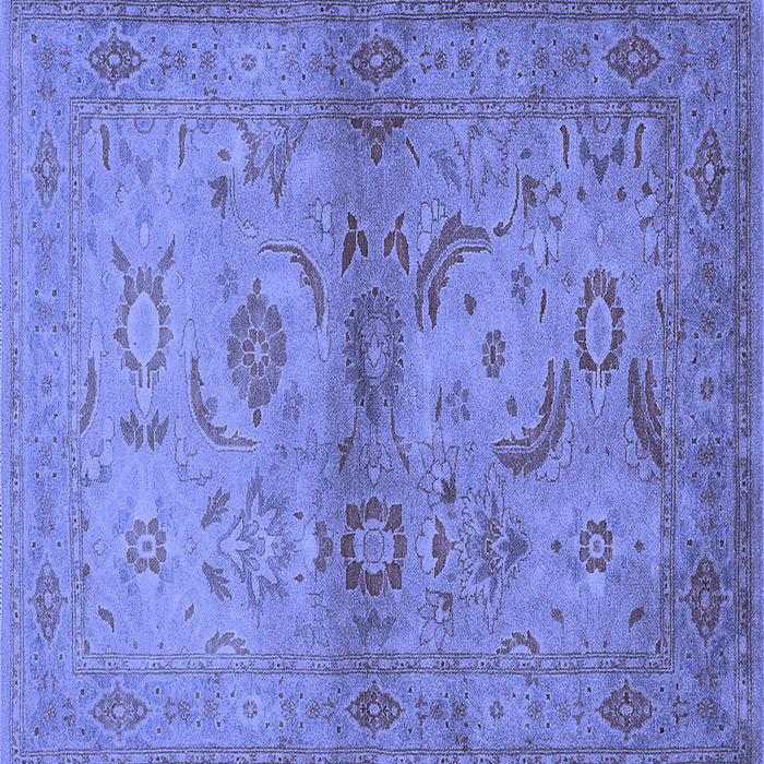 Square Oriental Blue Industrial Rug, urb3162blu