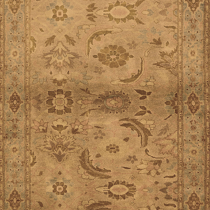 Machine Washable Oriental Brown Industrial Rug, wshurb3162brn