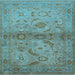 Square Oriental Light Blue Industrial Rug, urb3162lblu