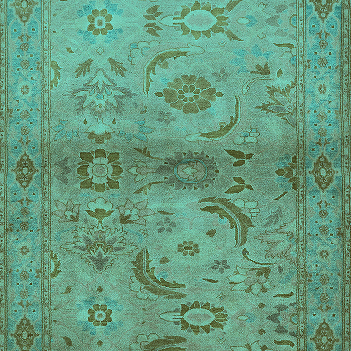 Oriental Turquoise Industrial Rug, urb3162turq
