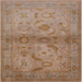 Square Machine Washable Industrial Modern Light Brown Rug, wshurb3162