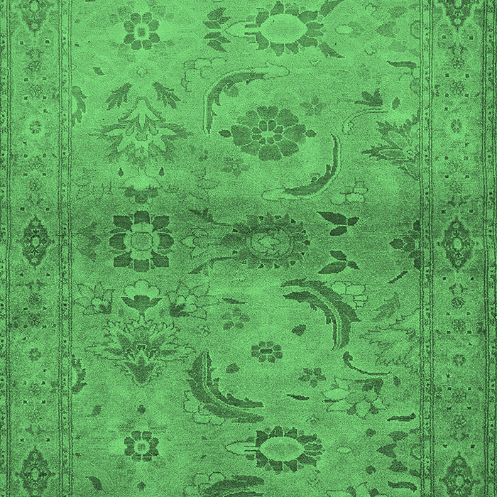 Oriental Emerald Green Industrial Rug, urb3162emgrn