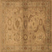 Square Oriental Brown Industrial Rug, urb3162brn