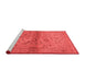 Industrial Red Washable Rugs