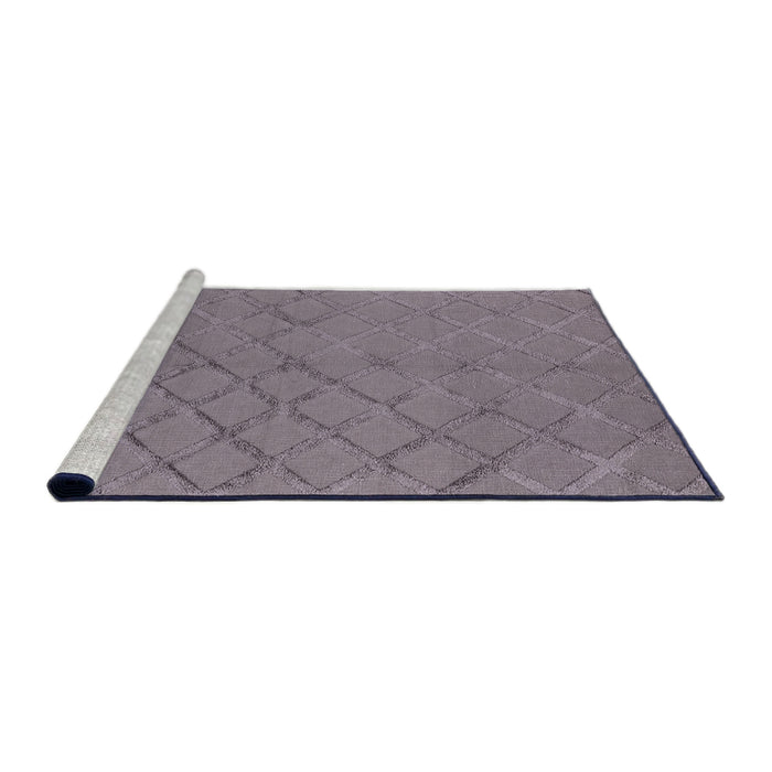 Sideview of Machine Washable Industrial Modern Viola Purple Rug, wshurb3163