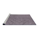 Sideview of Machine Washable Industrial Modern Viola Purple Rug, wshurb3163