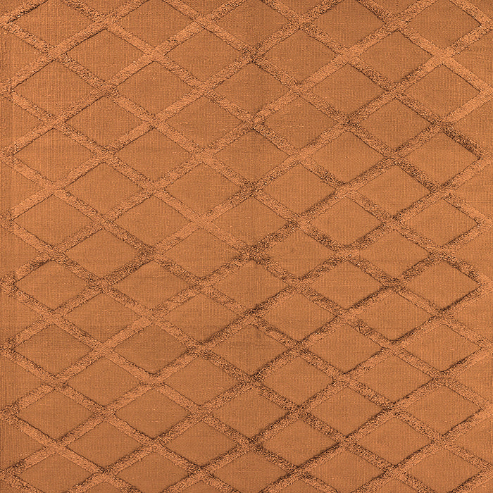 Square Oriental Orange Industrial Rug, urb3163org