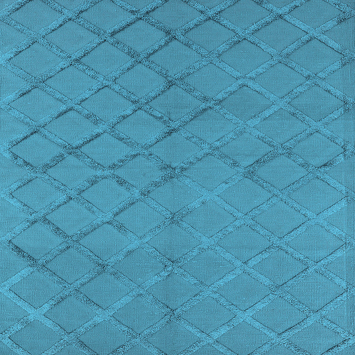 Square Machine Washable Oriental Light Blue Industrial Rug, wshurb3163lblu