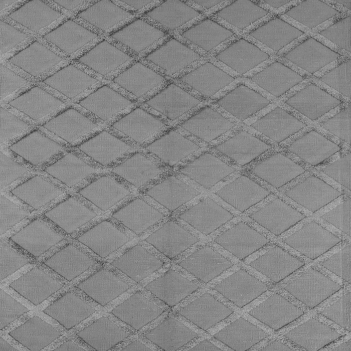 Square Machine Washable Oriental Gray Industrial Rug, wshurb3163gry