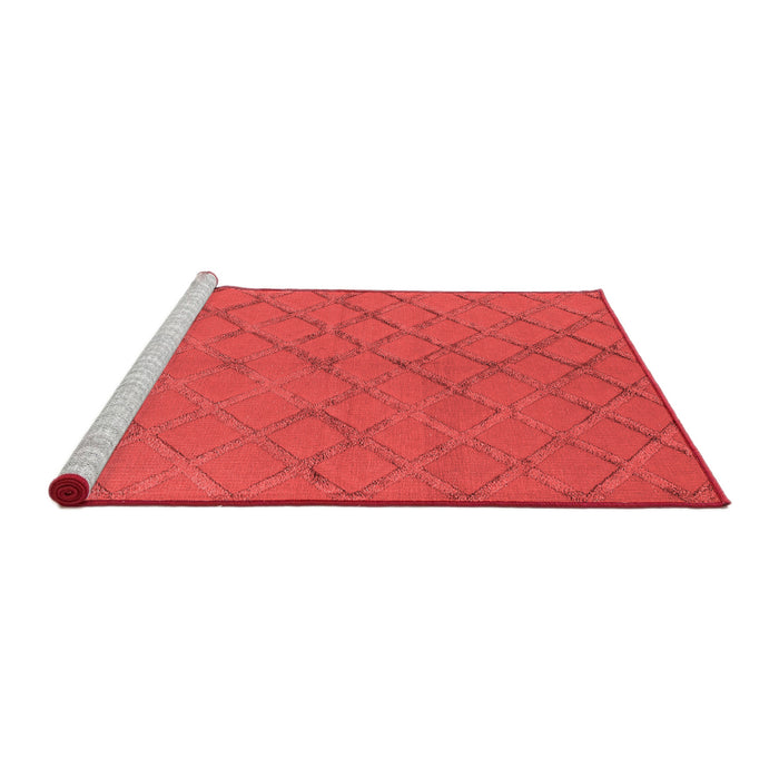 Industrial Red Washable Rugs