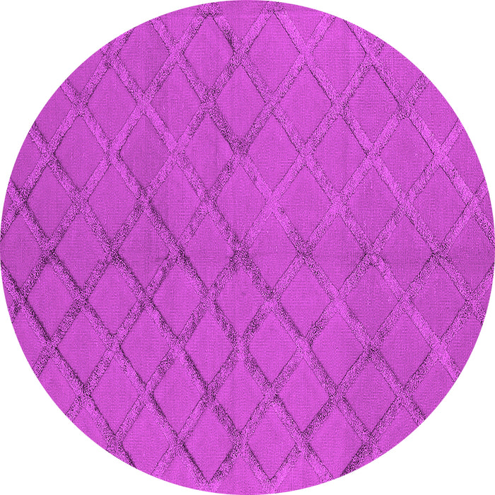 Round Oriental Pink Industrial Rug, urb3163pnk