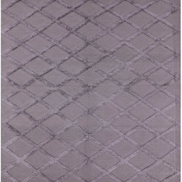 Square Machine Washable Industrial Modern Viola Purple Rug, wshurb3163