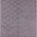 Square Machine Washable Industrial Modern Viola Purple Rug, wshurb3163