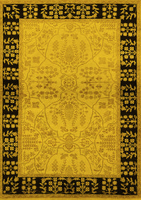 Oriental Yellow Industrial Rug, urb3164yw