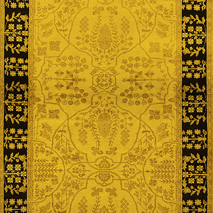Oriental Yellow Industrial Rug, urb3164yw