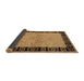 Sideview of Oriental Brown Industrial Rug, urb3164brn