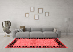 Industrial Red Washable Rugs