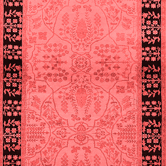 Machine Washable Oriental Red Industrial Rug, wshurb3164red