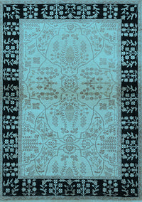 Oriental Light Blue Industrial Rug, urb3164lblu