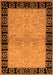 Machine Washable Oriental Orange Industrial Area Rugs, wshurb3164org