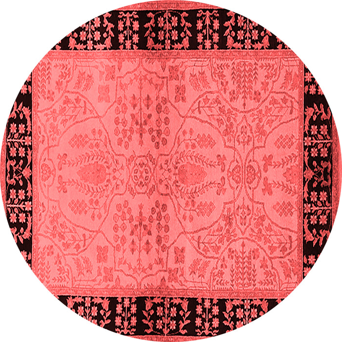 Machine Washable Oriental Red Industrial Rug, wshurb3164red