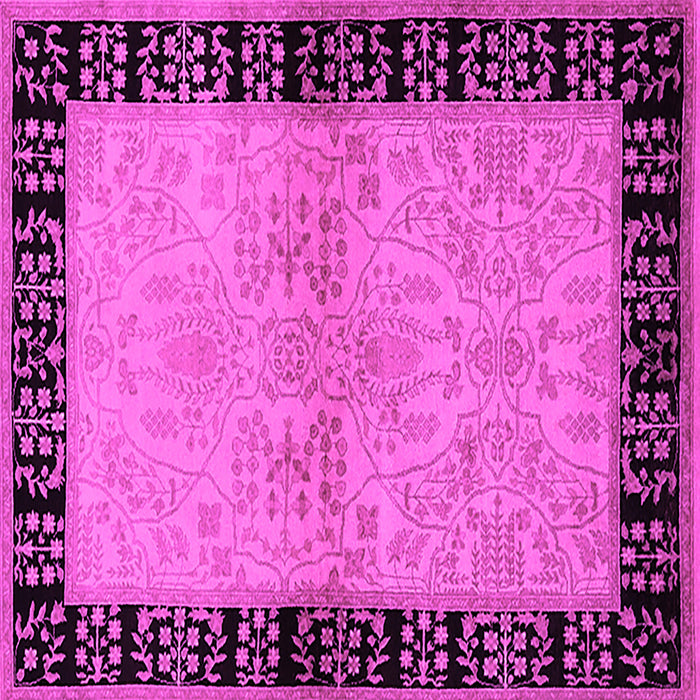 Square Oriental Pink Industrial Rug, urb3164pnk