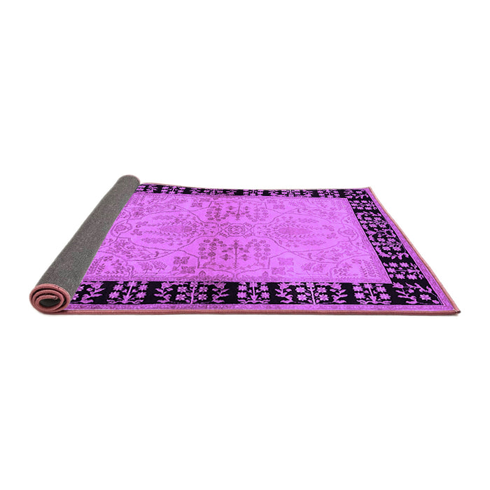 Sideview of Oriental Purple Industrial Rug, urb3164pur