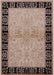 Mid-Century Modern Dark Salmon Pink Oriental Rug, urb3164