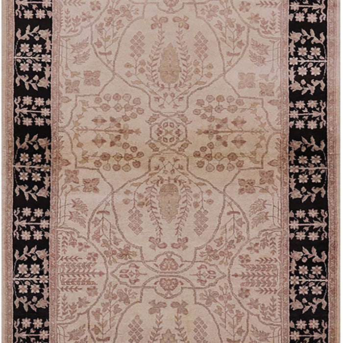 Mid-Century Modern Dark Salmon Pink Oriental Rug, urb3164