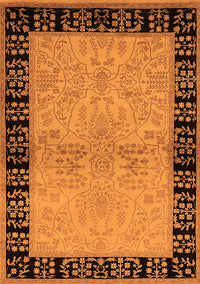 Oriental Orange Industrial Rug, urb3164org