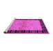 Sideview of Machine Washable Oriental Pink Industrial Rug, wshurb3164pnk