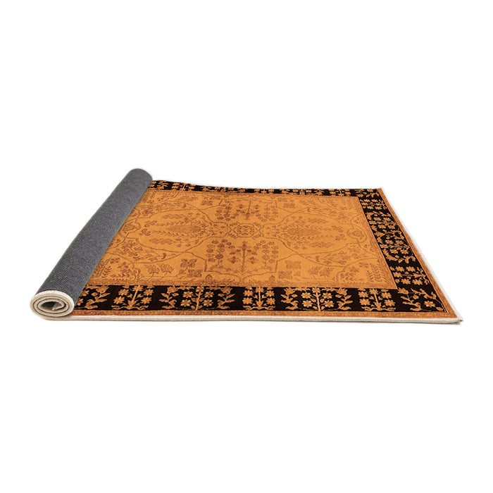 Sideview of Oriental Orange Industrial Rug, urb3164org