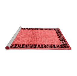 Industrial Red Washable Rugs