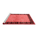 Industrial Red Washable Rugs