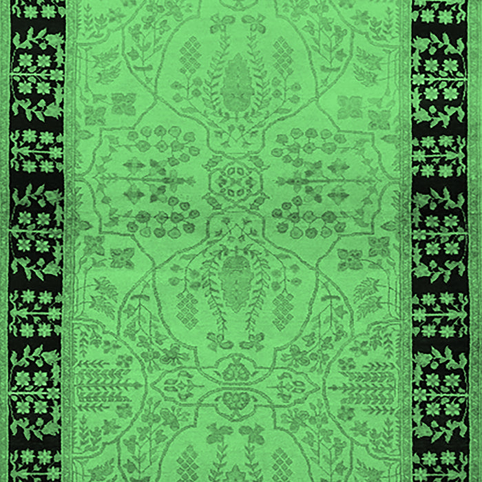 Oriental Emerald Green Industrial Rug, urb3164emgrn