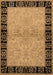 Machine Washable Oriental Brown Industrial Rug, wshurb3164brn