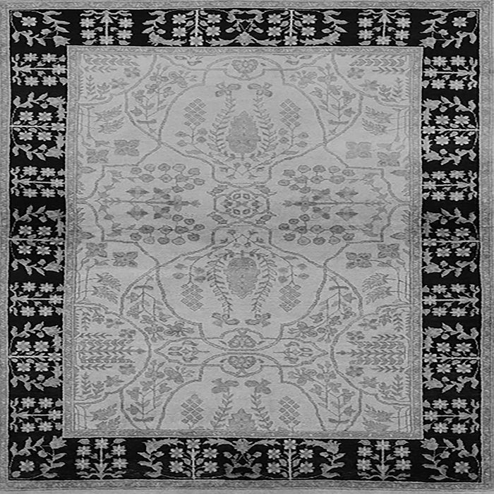 Square Oriental Gray Industrial Rug, urb3164gry