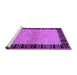 Sideview of Machine Washable Oriental Purple Industrial Area Rugs, wshurb3164pur