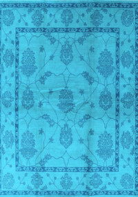 Oriental Light Blue Industrial Rug, urb3165lblu