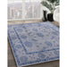 Machine Washable Industrial Modern Blue Gray Rug in a Family Room, wshurb3165
