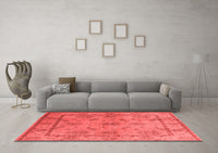 Machine Washable Oriental Red Industrial Rug, wshurb3165red