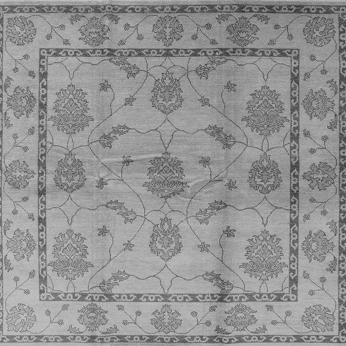 Square Machine Washable Oriental Gray Industrial Rug, wshurb3165gry