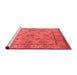 Industrial Red Washable Rugs