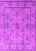 Machine Washable Oriental Pink Industrial Rug, wshurb3165pnk