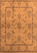 Machine Washable Oriental Orange Industrial Area Rugs, wshurb3165org