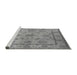 Sideview of Machine Washable Oriental Gray Industrial Rug, wshurb3165gry